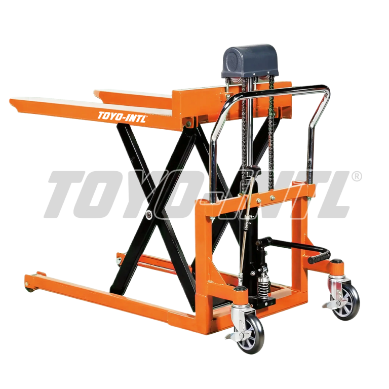 toyo-intl-Manual-High-Lift-Truck-with-Scissor-Lift-Structure-image-1-1